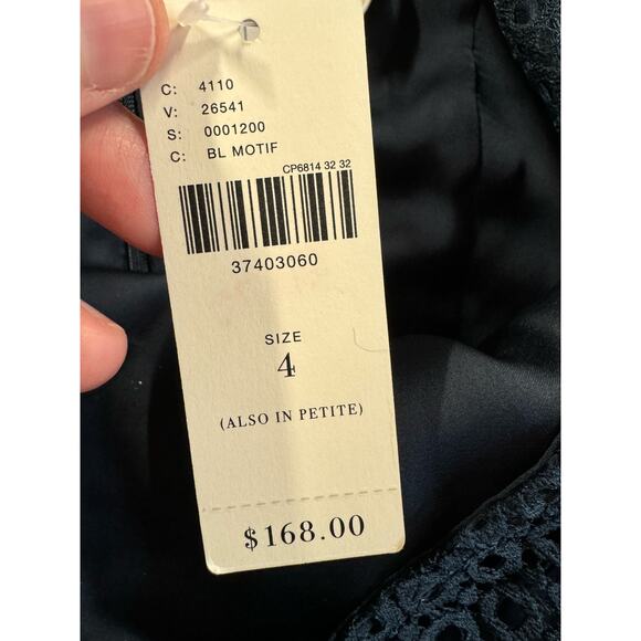 Anthropologie HD in Paris Tank Top Size 4 Yana Jacquard Metallic Peplum NEW NWT - Picture 4 of 16